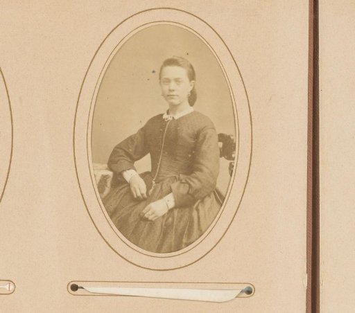 Portrait of a seated young woman