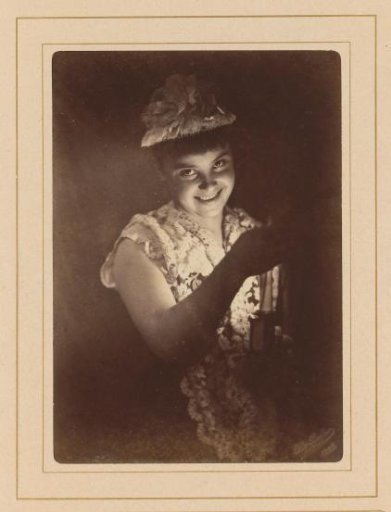 Portrait of a Young Woman with a Hat by Candlelight