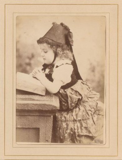 Portrait of a Reading Girl with a Cap