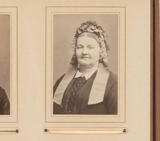 Portrait of an Old Woman with a Cap with Ribbons