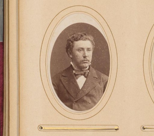 Portrait of a man with moustache