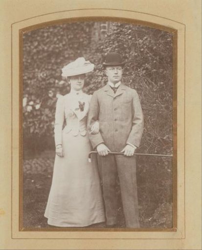 Engagement portrait of Queen Wilhelmina and Prince Hendrik