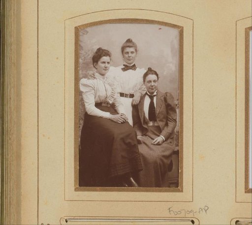 Portrait of three young women