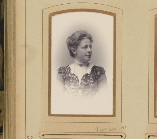 Portrait of a woman with a necklace