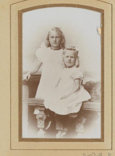 Portrait of two girls