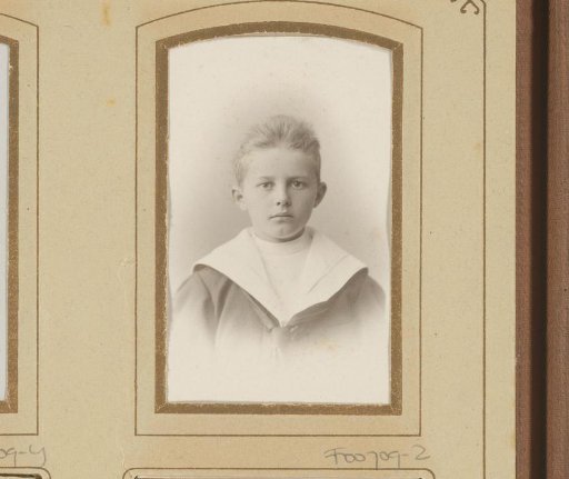 Portrait of a boy in a sailor suit