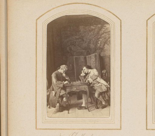 Photographic reproduction of The Chess Players by Jean Louis Meissonnier
