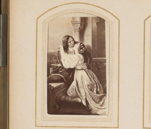 Photographic reproduction of a painting of Romeo and Juliet