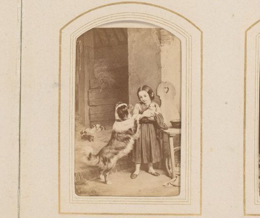 Photographic reproduction of Maternal Concern by Friedrich Eduard Meyerheim