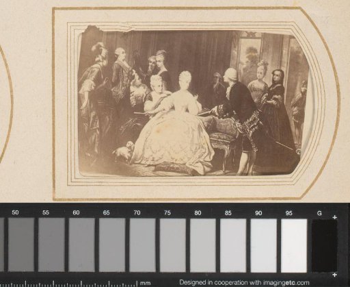 Photographic reproduction of Gluck in Trianon by Edouard Hamman