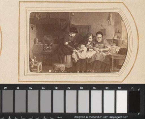 Photographic reproduction of The Cut Finger by David Wilkie