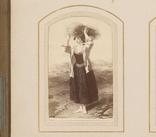 Photographic reproduction of The Little Gleaner by William Powell Frith and Thomas Creswick