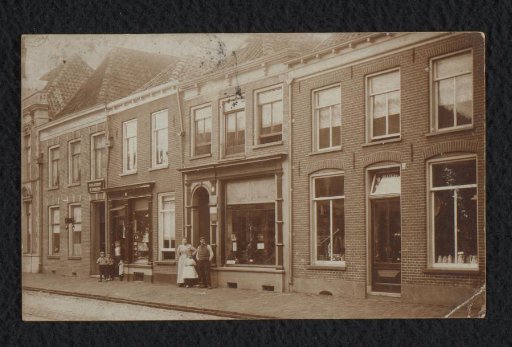 Street View with Inhabitants at Deventer