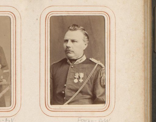 Portrait of a man in military uniform with medals