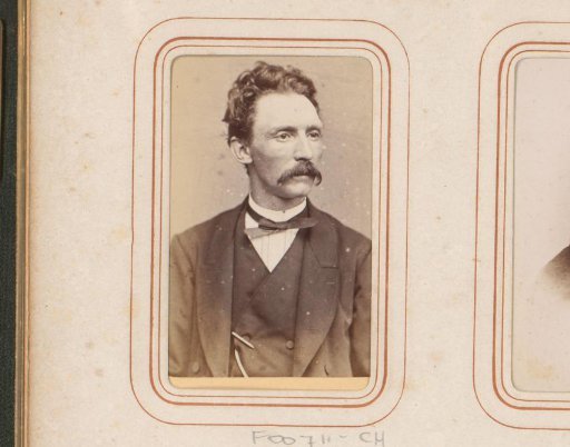 Portrait of a man with a moustache