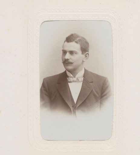 Portrait of a man with a mustache