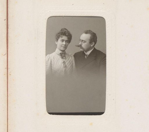 Portrait of a Woman and a Man with a Mustache