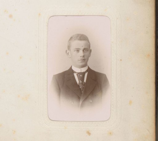 Portrait of a boy with a necktie