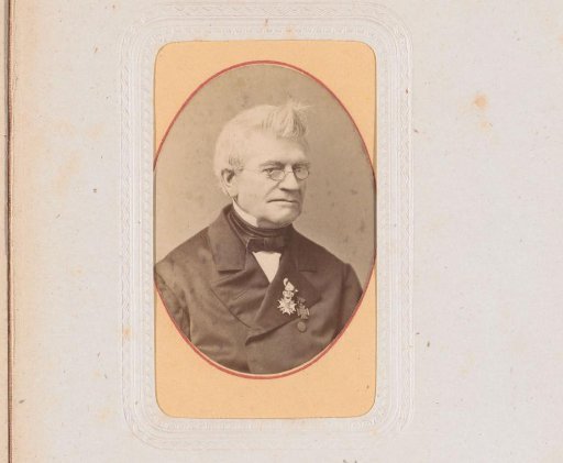 Portrait of a man with spectacles and medals, inscribed as N.J. van der Zee