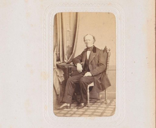 Portrait of a seated man at a table, inscribed as Fosfordeux