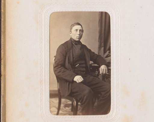 Portrait of a seated man, inscribed as Jan Aantjes and as P.J. Wint
