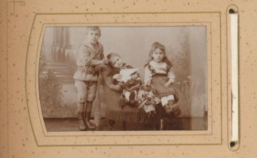 Portrait of three children