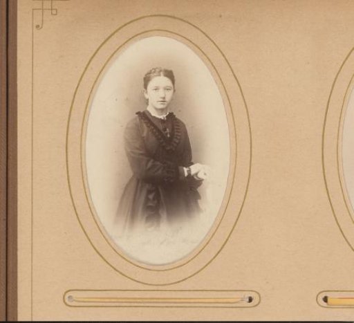 Portrait of a standing young woman