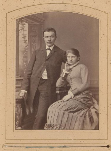 Portrait of a Standing Man and a Seated Woman