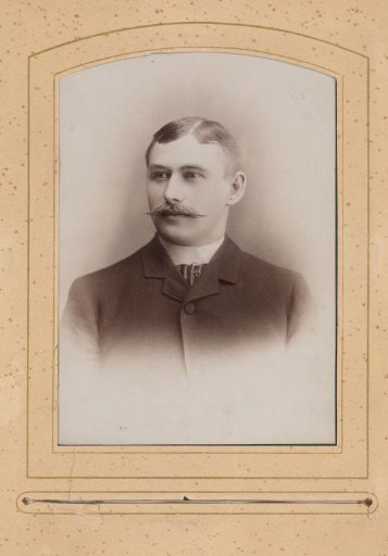 Portrait of a man with a mustache