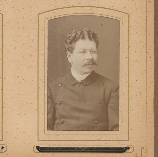 Portrait of a man with a mustache