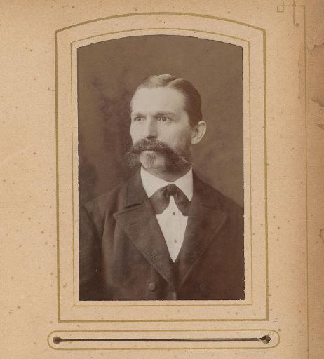 Portrait of a man with a mustache