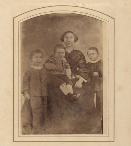 Portrait of a woman and three children