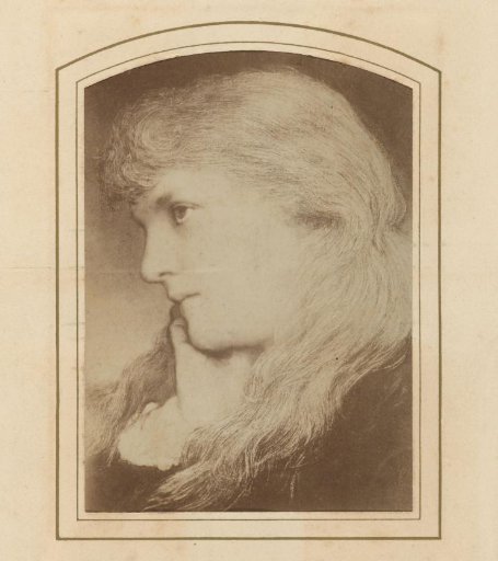 Photographic Reproduction of a Painted Portrait of a Young Woman