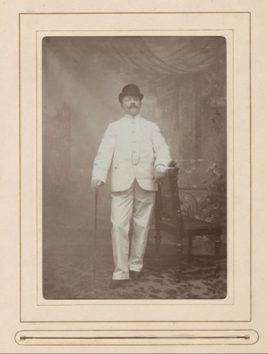Portrait of a Man with a Mustache and a Bicorn Hat, Identified as Dirk de Roever