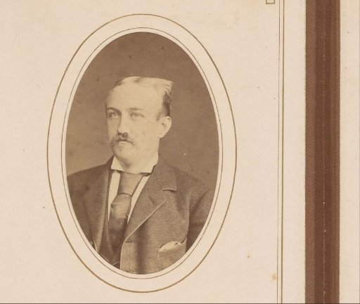 Portrait of a man with a mustache
