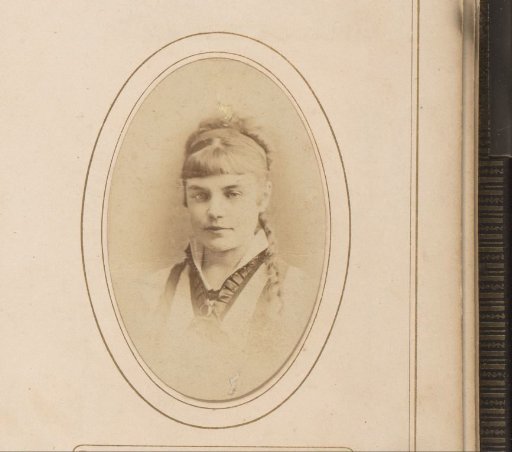 Portrait of a young woman with a braid