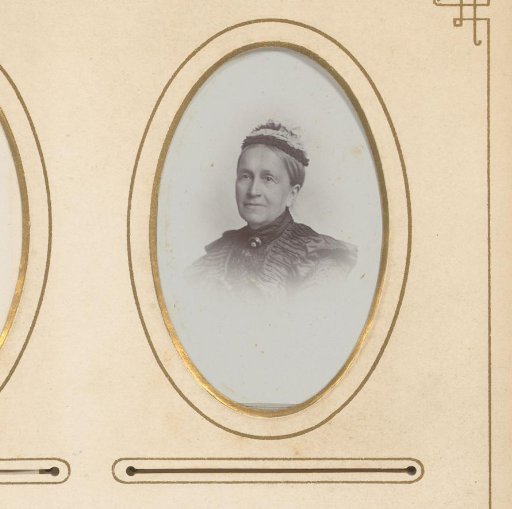 Portrait of a woman with a headdress