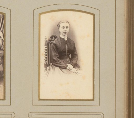 Portrait of a seated young woman