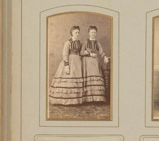 Portrait of two young women
