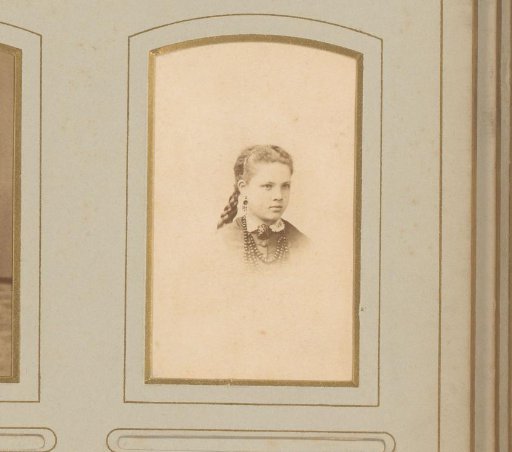 Portrait of a girl with necklaces