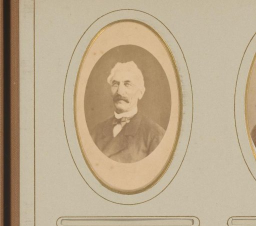 Portrait of an old man with a moustache