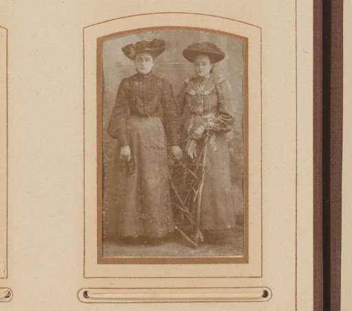 Portrait of Two Women with Hats