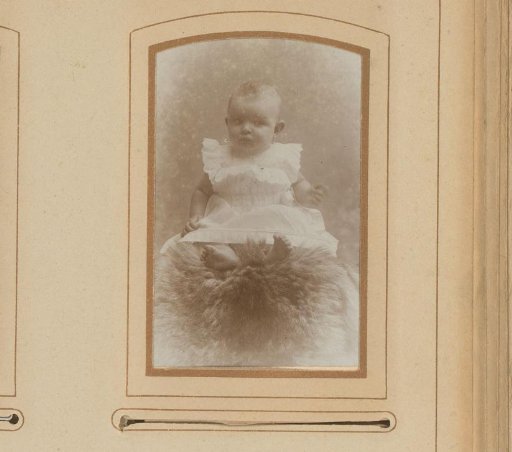 Portrait of a Seated Girl in a White Dress
