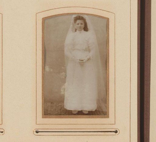 Portrait of a Girl in a Communion Dress