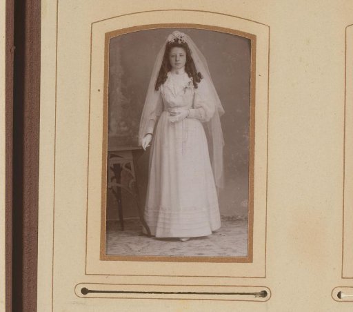 Portrait of a Girl in a Communion Dress
