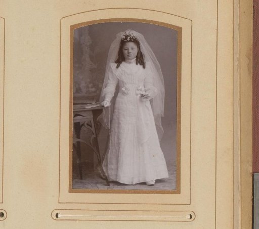 Portrait of a Girl in a Communion Dress