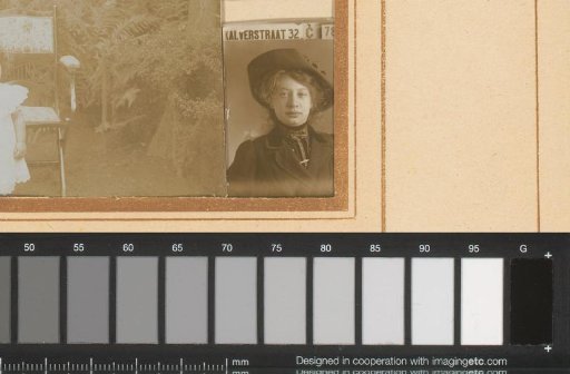 Portrait of a young woman with a hat