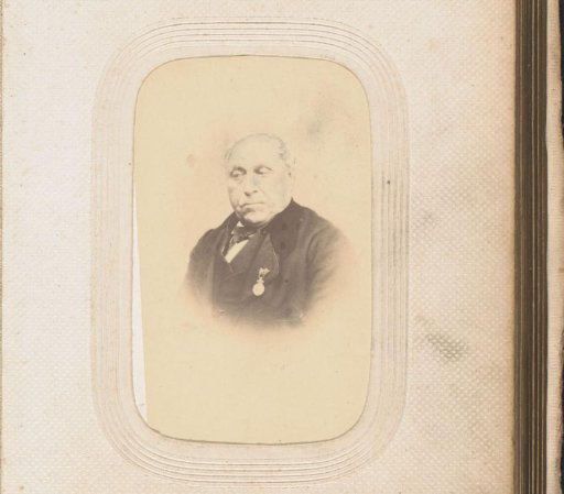 Portrait of a man with a medal on his lapel
