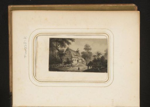 Reproduction of a Painting of a Landscape with Farmhouse