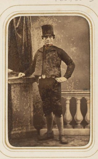 Portrait of a man in traditional dress of Middelburg, Zeeland
